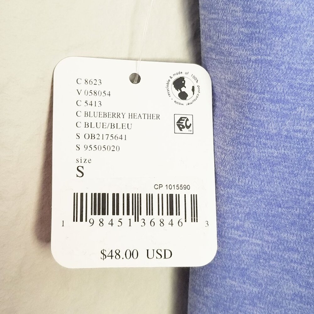 NEW FP MOVEMENT by FREE PEOPLE Never Better Heather Bike Shorts S Blueberry $48 - Picture 11 of 16